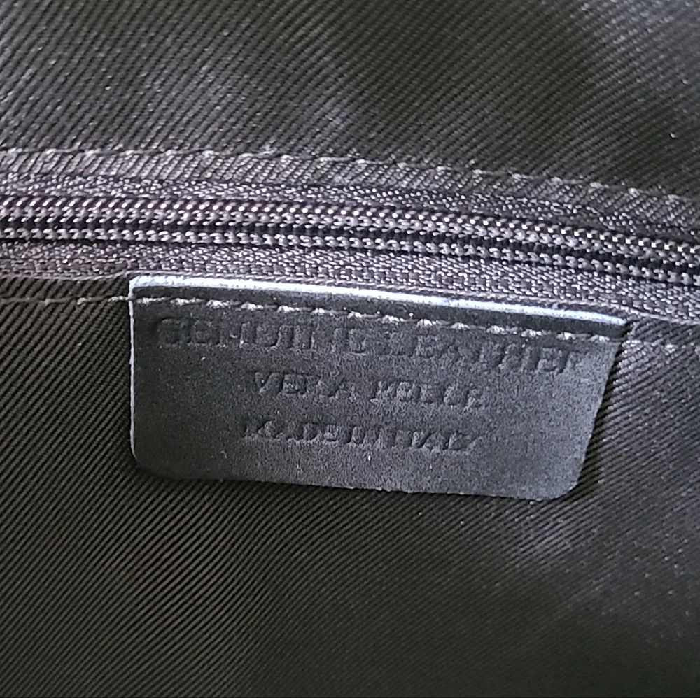 Christian Laurier Jimi Black Leather Work Laptop Bag Structured Satchel